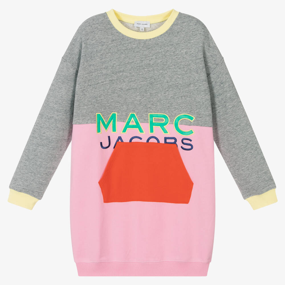 MARC JACOBS - Teen Grey & Pink Logo Dress | Childrensalon