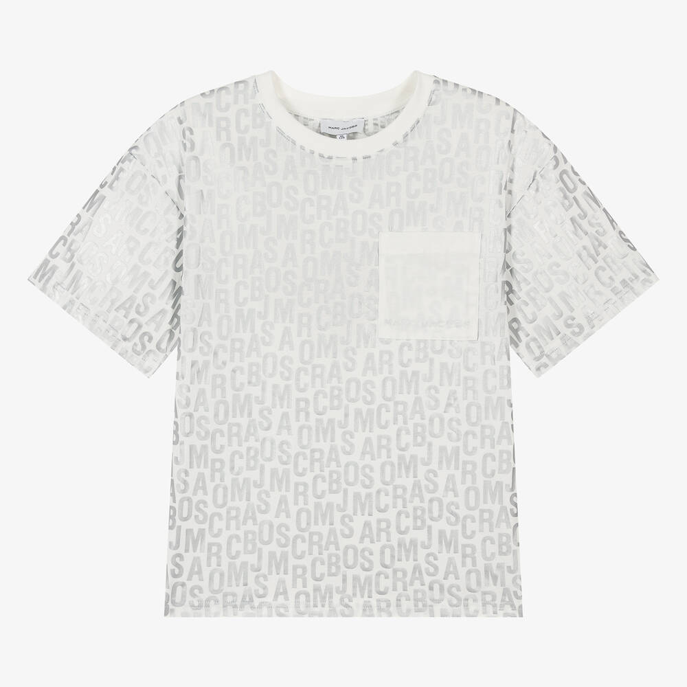 MARC JACOBS - Teen Ivory Cotton Graphic T-Shirt | Childrensalon