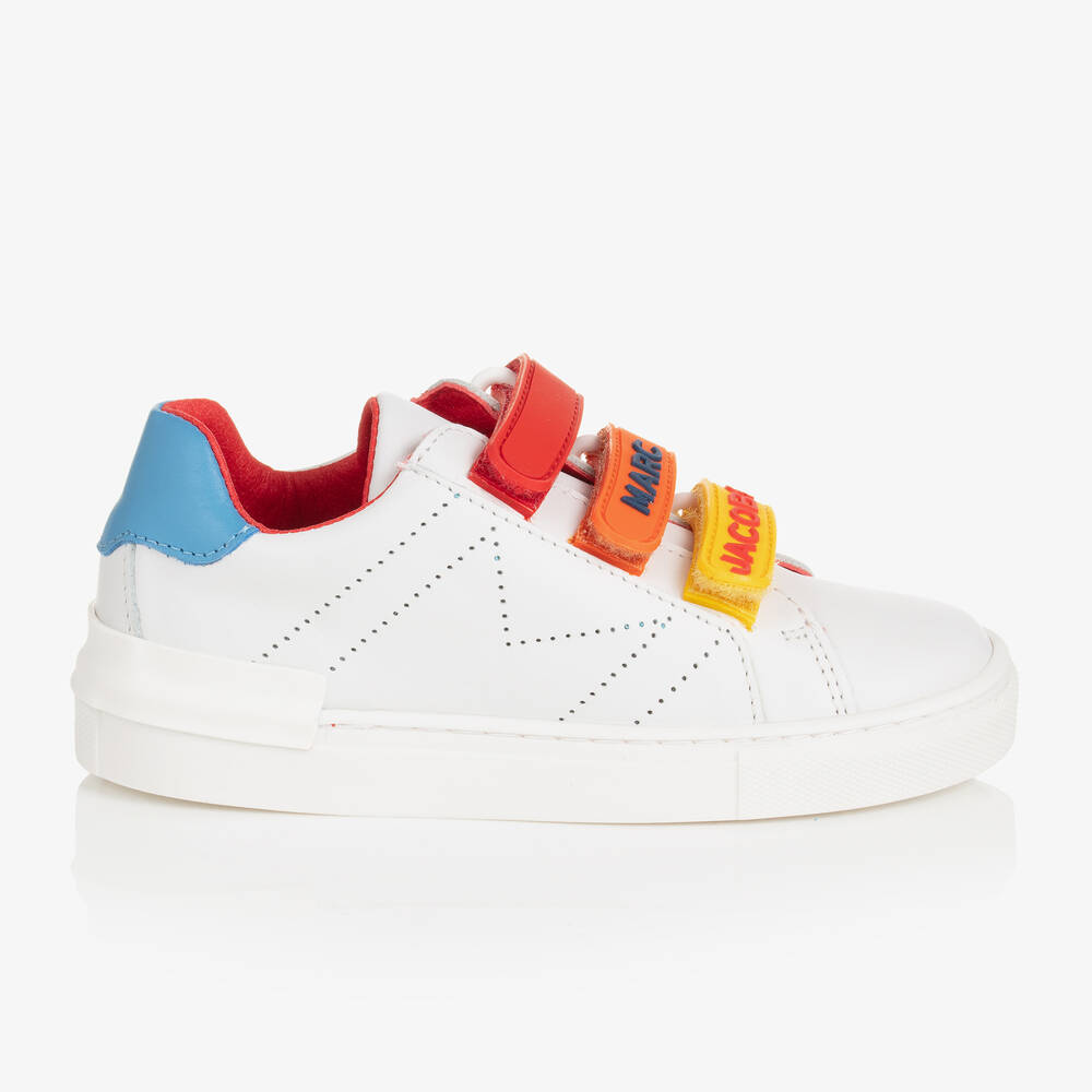 Leather Low Top Sneakers in White - Marc Jacobs Kids