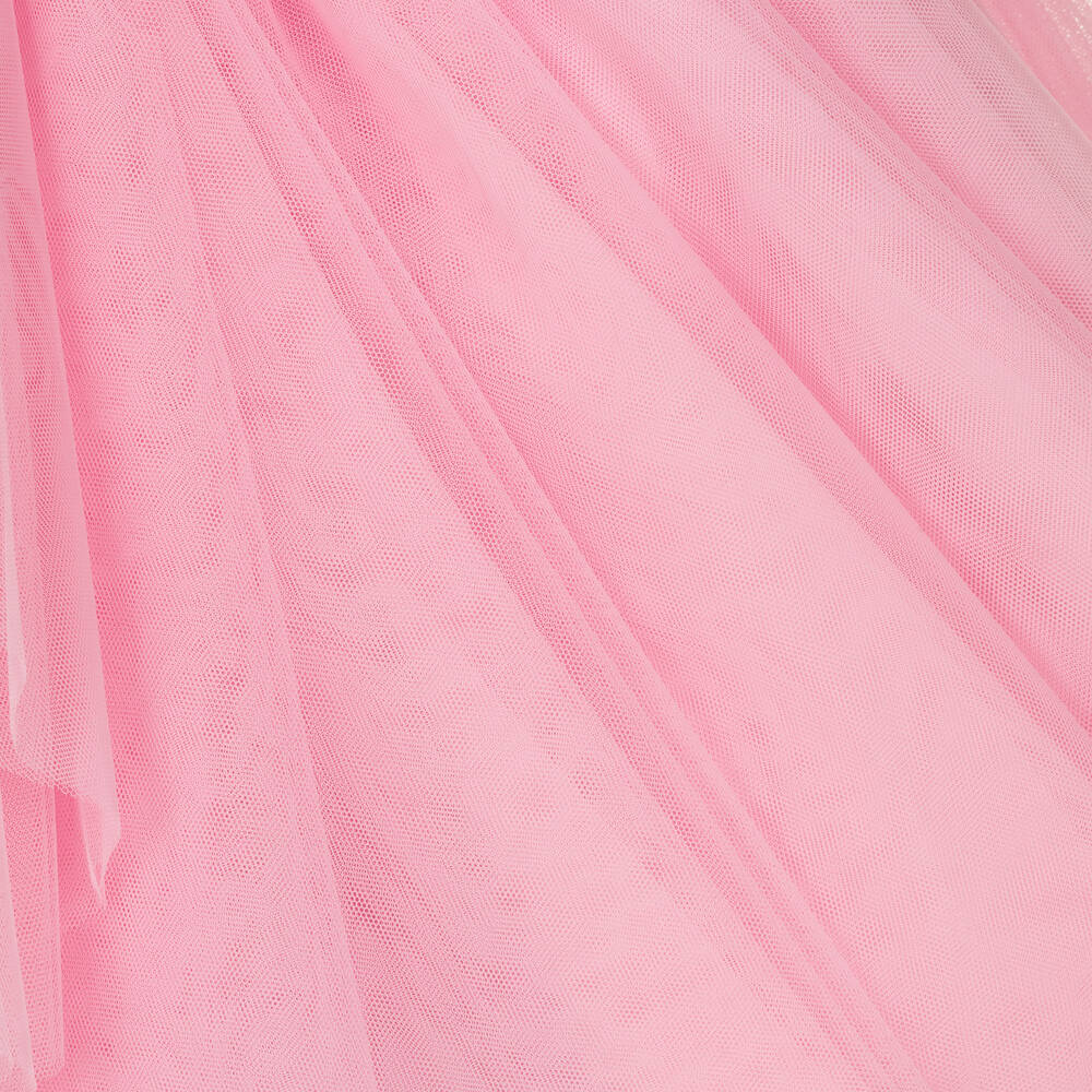 Marchesa Kids Couture - Girls Pink Tulle Bow Dress | Childrensalon
