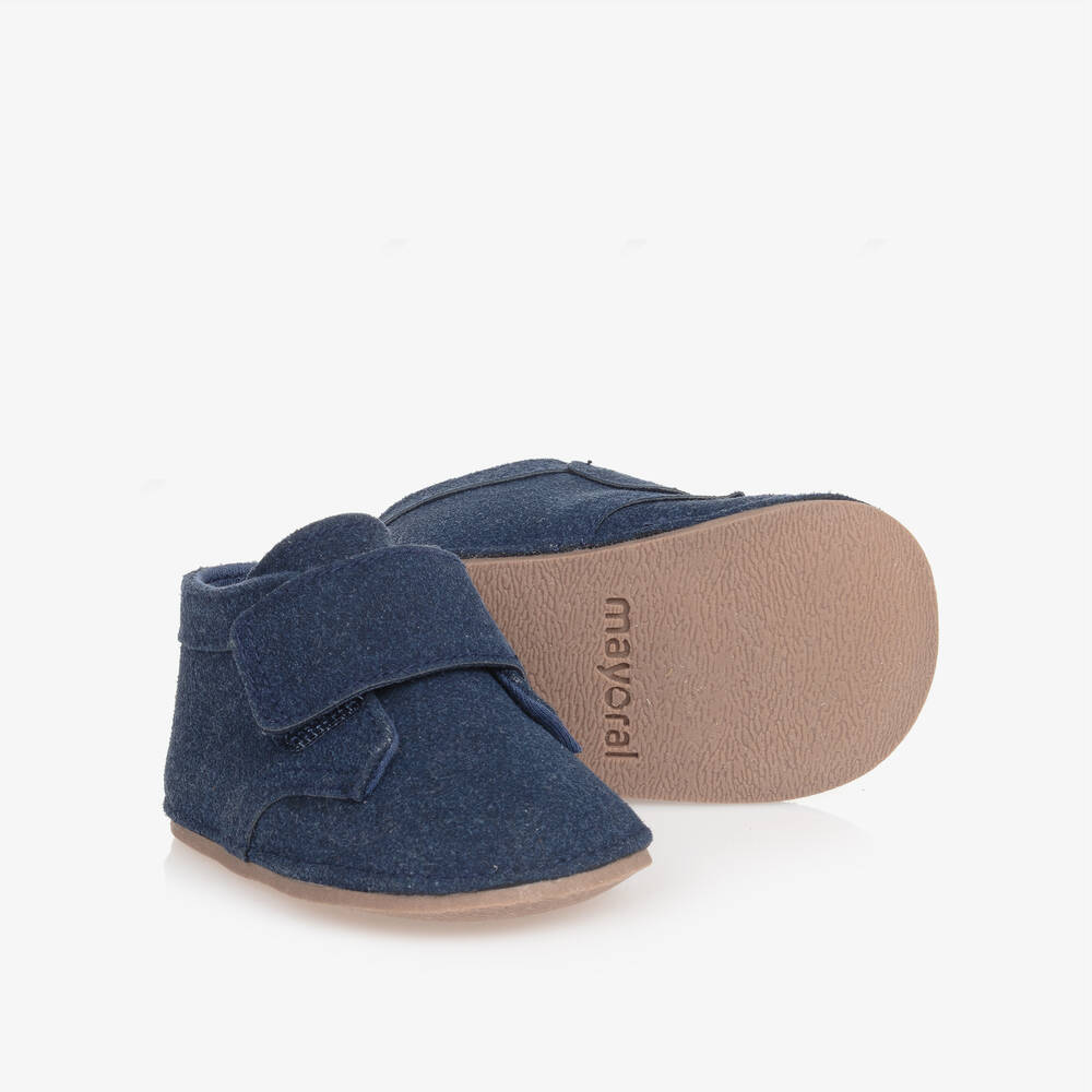 Mayoral Newborn - Baby Boys Blue Pre-Walker Shoes | Childrensalon