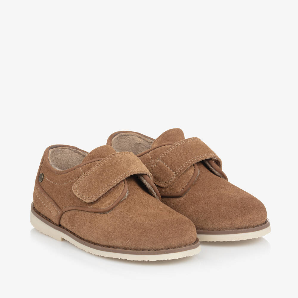 Mayoral - Baby Boys Brown Suede Leather Shoes | Childrensalon