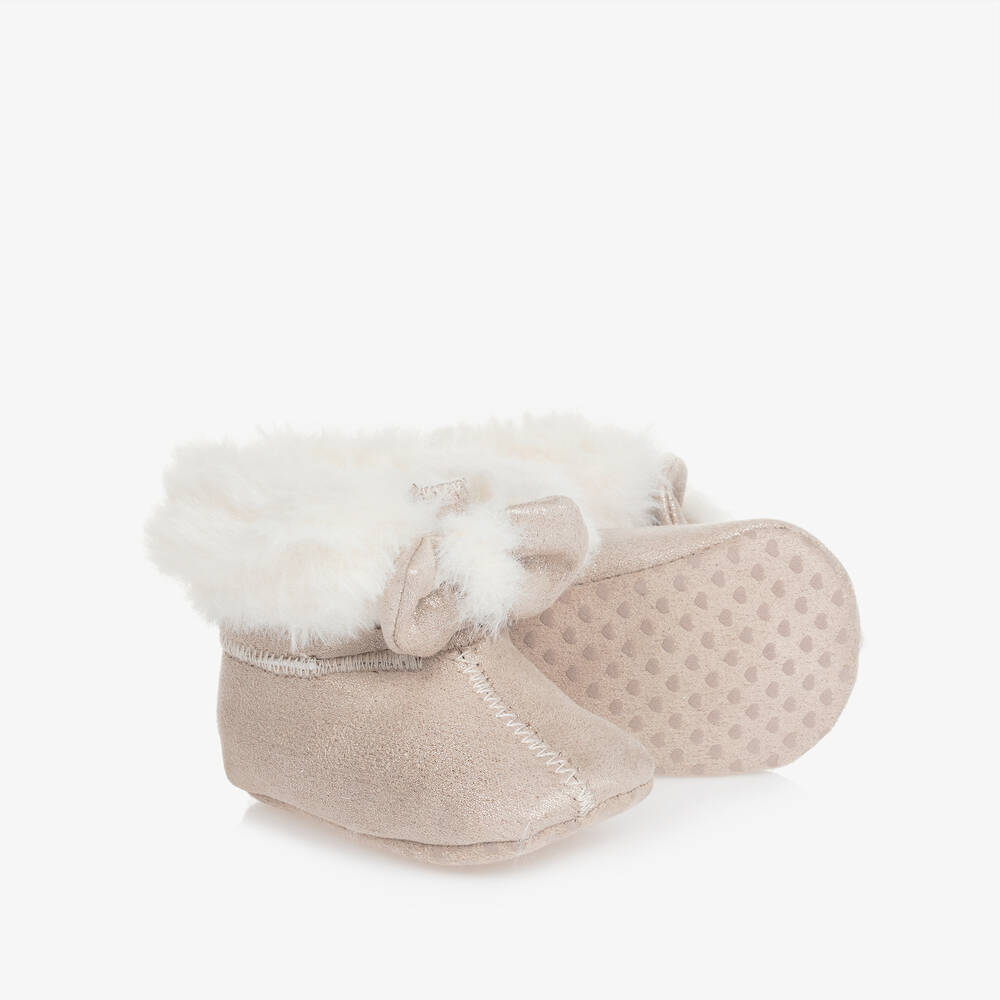 Mayoral Newborn - Baby Girls Beige Pre-Walker Boots | Childrensalon