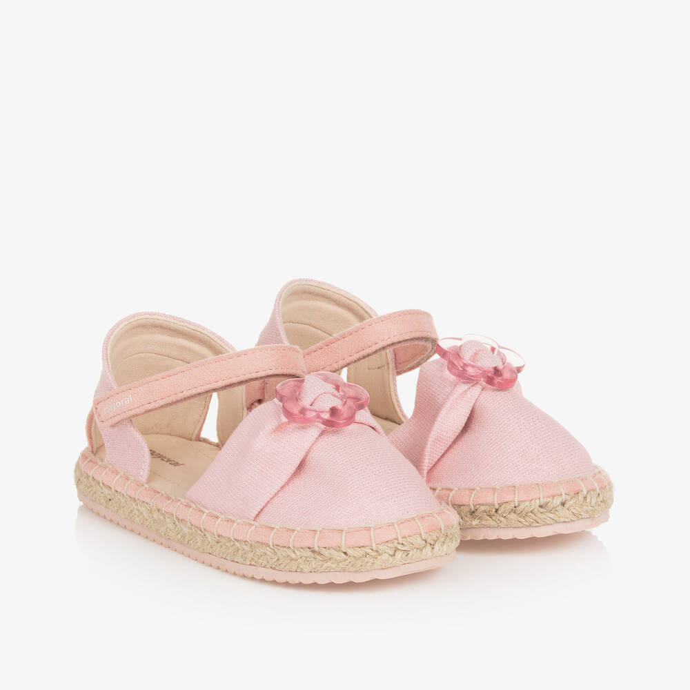 Mayoral - Baby Girls Pink Espadrille Sandals | Childrensalon