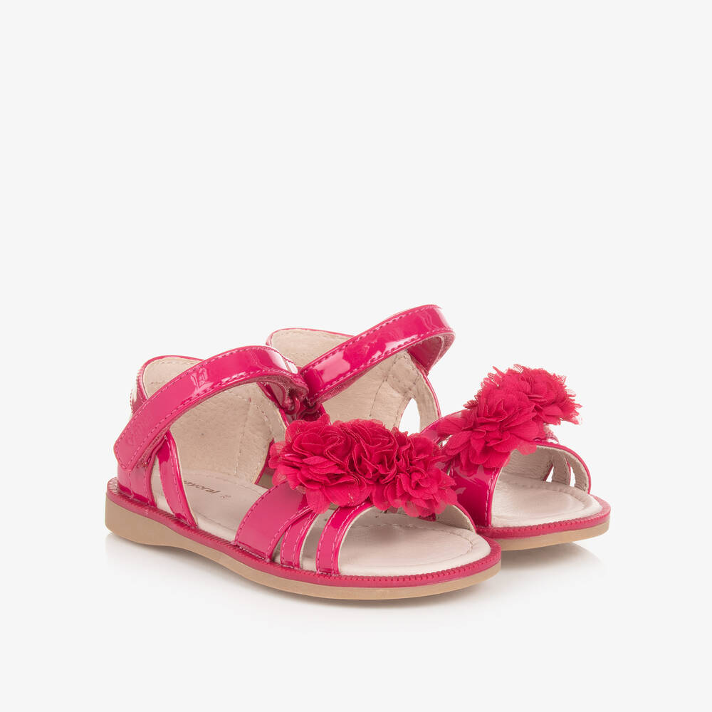 Mayoral - Baby Girls Pink Flower Sandals | Childrensalon