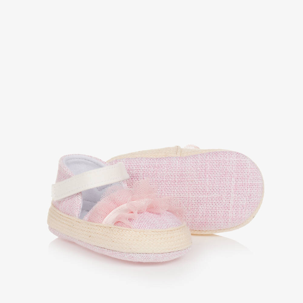 Mayoral Newborn Baby Girls Pink Pre-walker Shoes