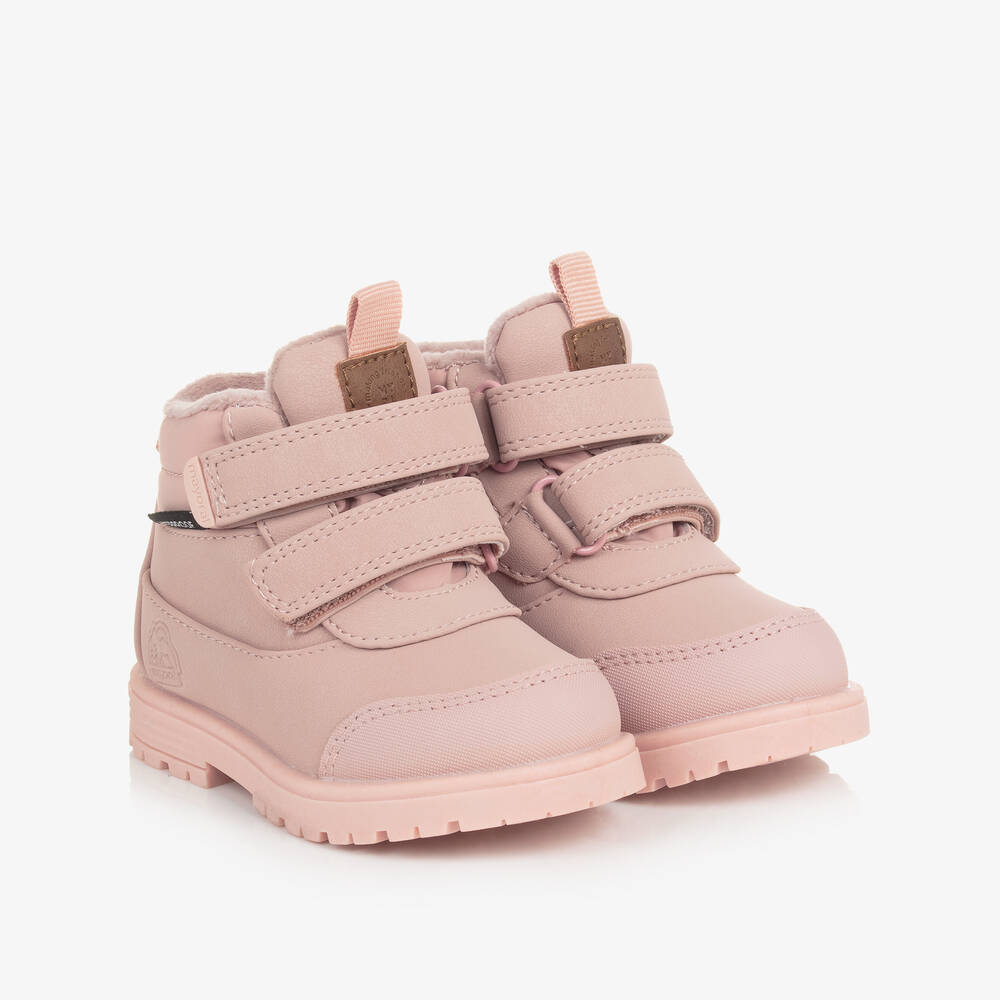 Mayoral - Baby Girls Pink Waterproof Velcro Boots | Childrensalon