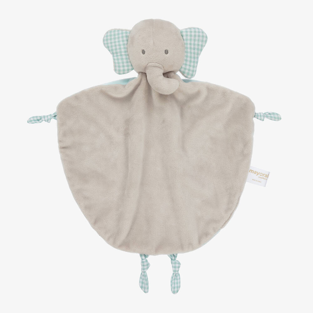 Mayoral Newborn - دمية لتهدئة الرضيع فيل قطيفة لون بيج (25 سم) | Childrensalon