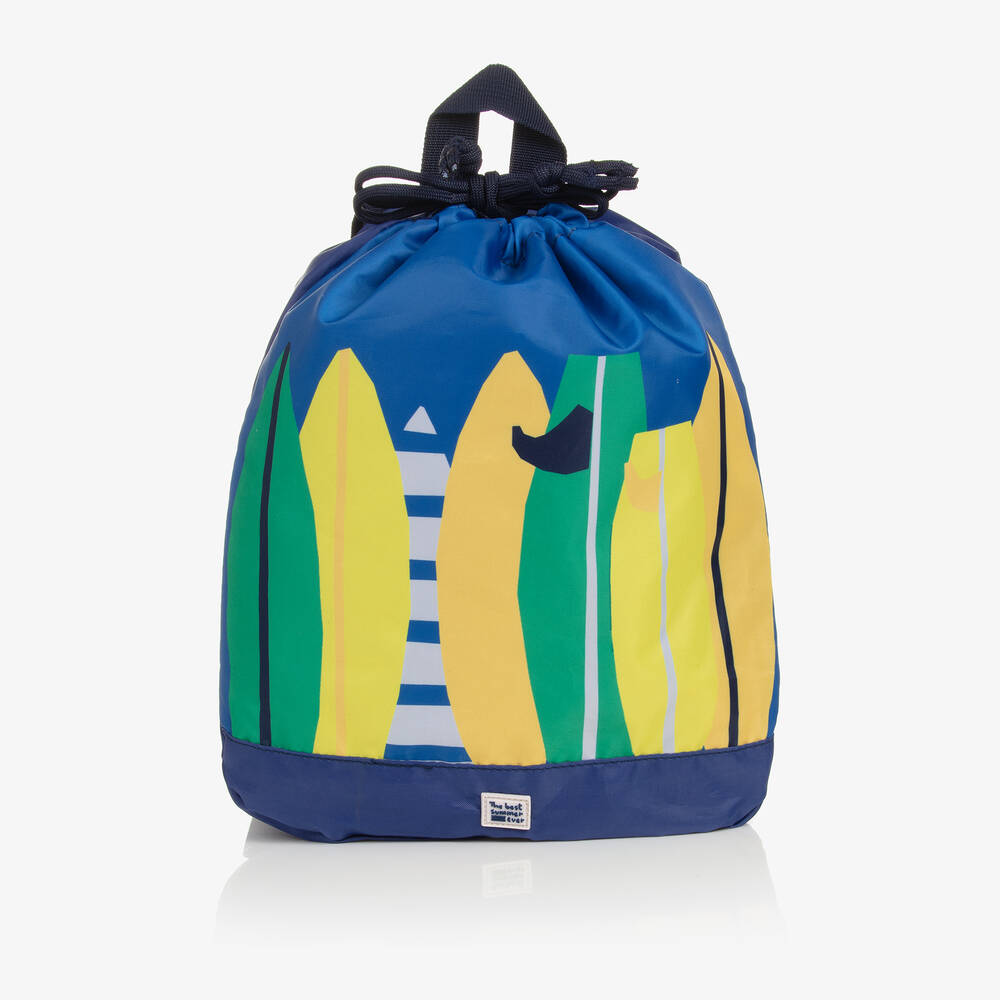 Mayoral - Blue Drawstring Surfboard Backpack (34cm) | Childrensalon