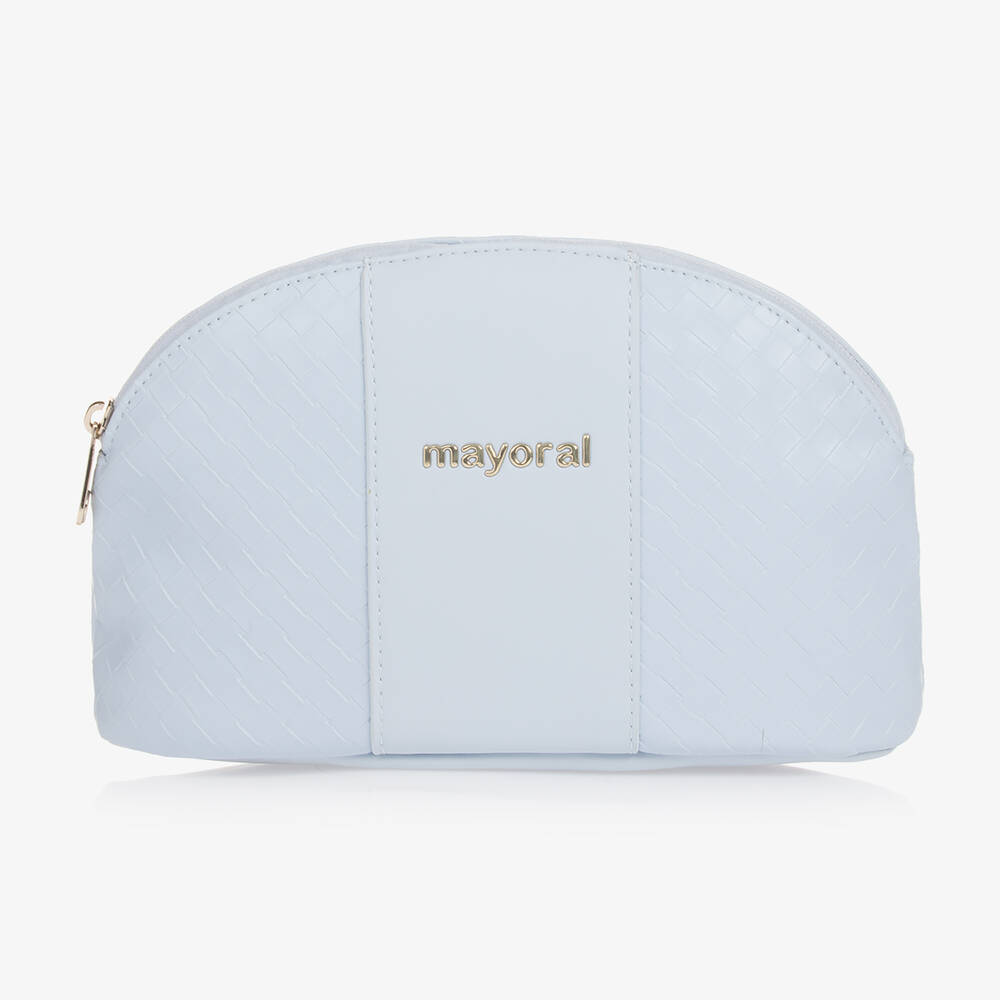 Mayoral - حقيبة صغيرة جلد صناعي لون أزرق (25 سم) | Childrensalon