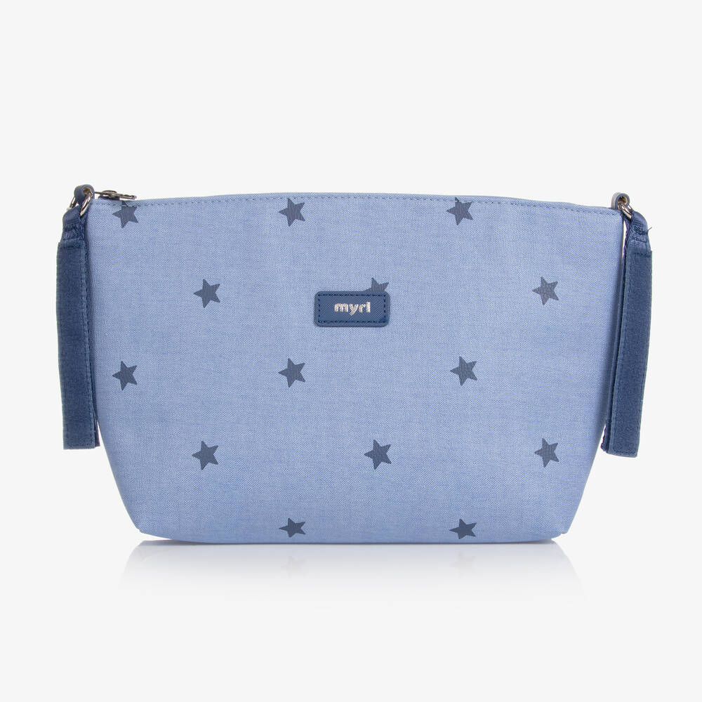 Mayoral - حقيبة صغيرة جلد صناعي لون أزرق (33 سم) | Childrensalon