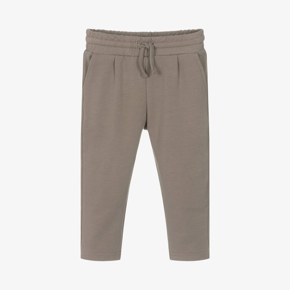 Mayoral - Boys Beige Joggers | Childrensalon