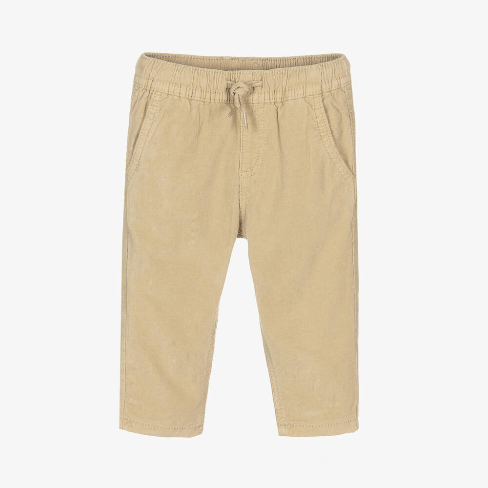 Mayoral - Boys Beige Needlecord Trousers | Childrensalon