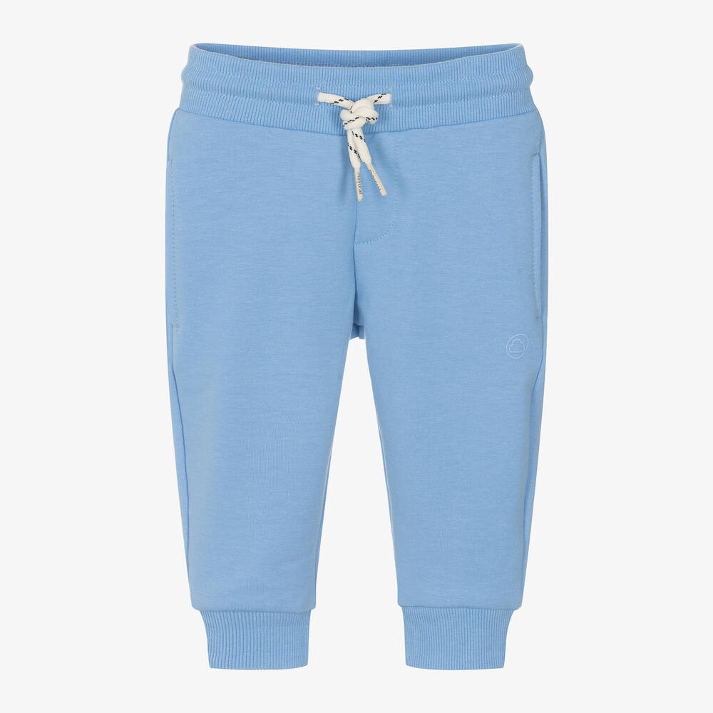 Mayoral - Boys Blue Cotton Joggers | Childrensalon