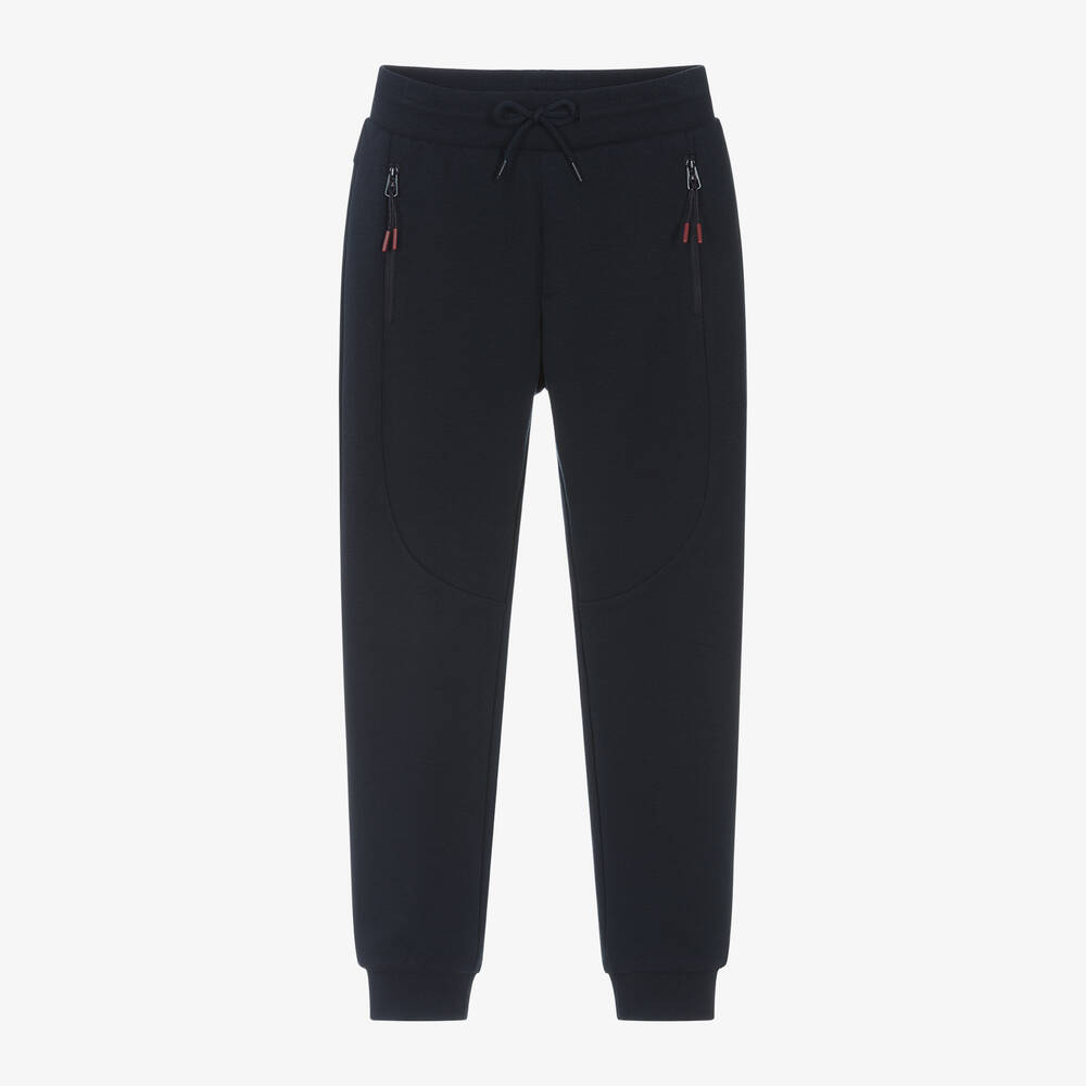 Mayoral Nukutavake - Boys Blue Cotton Joggers | Childrensalon