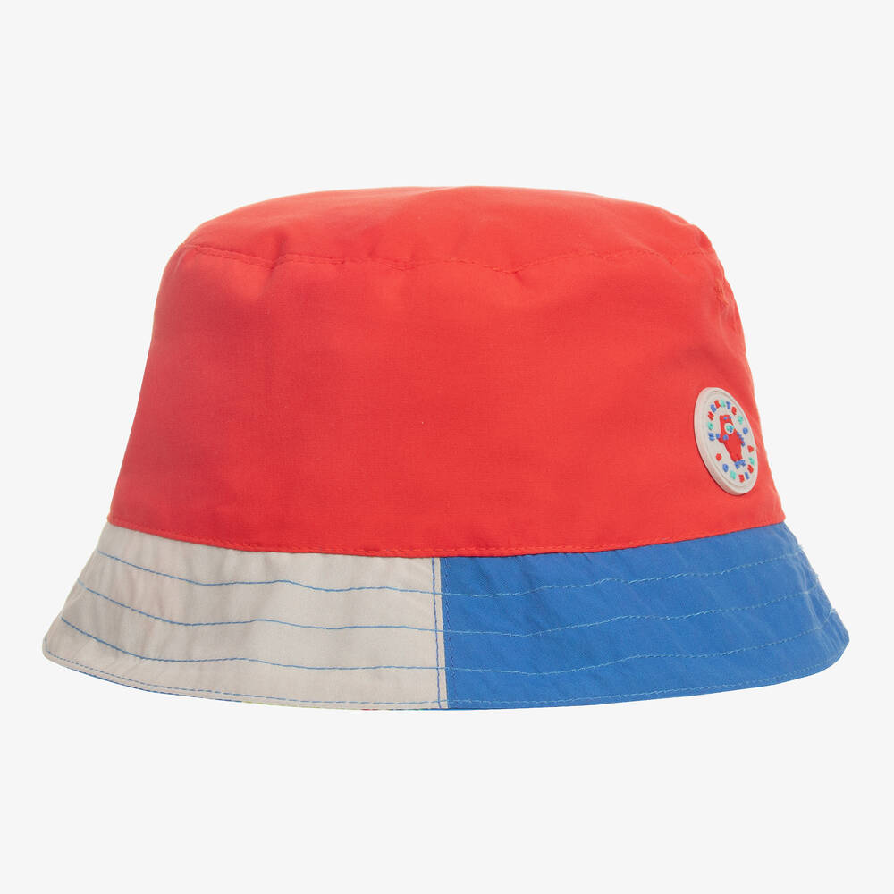 Mayoral - Boys Blue Reversible Sun Hat | Childrensalon