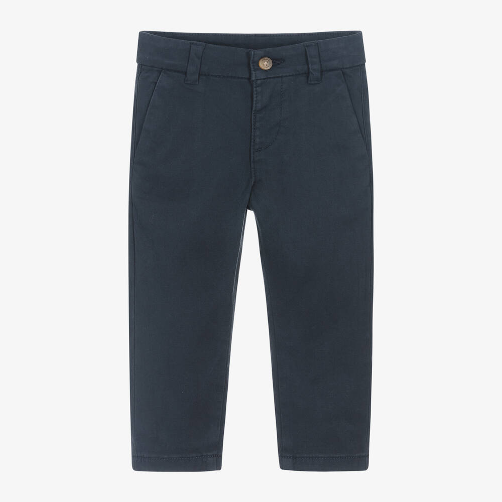 Mayoral - Boys Blue Slim Fit Chino Trousers | Childrensalon