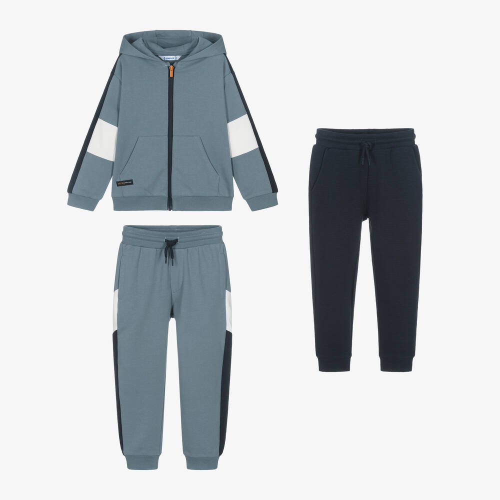 Mayoral - Boys Blue Tracksuit Set | Childrensalon