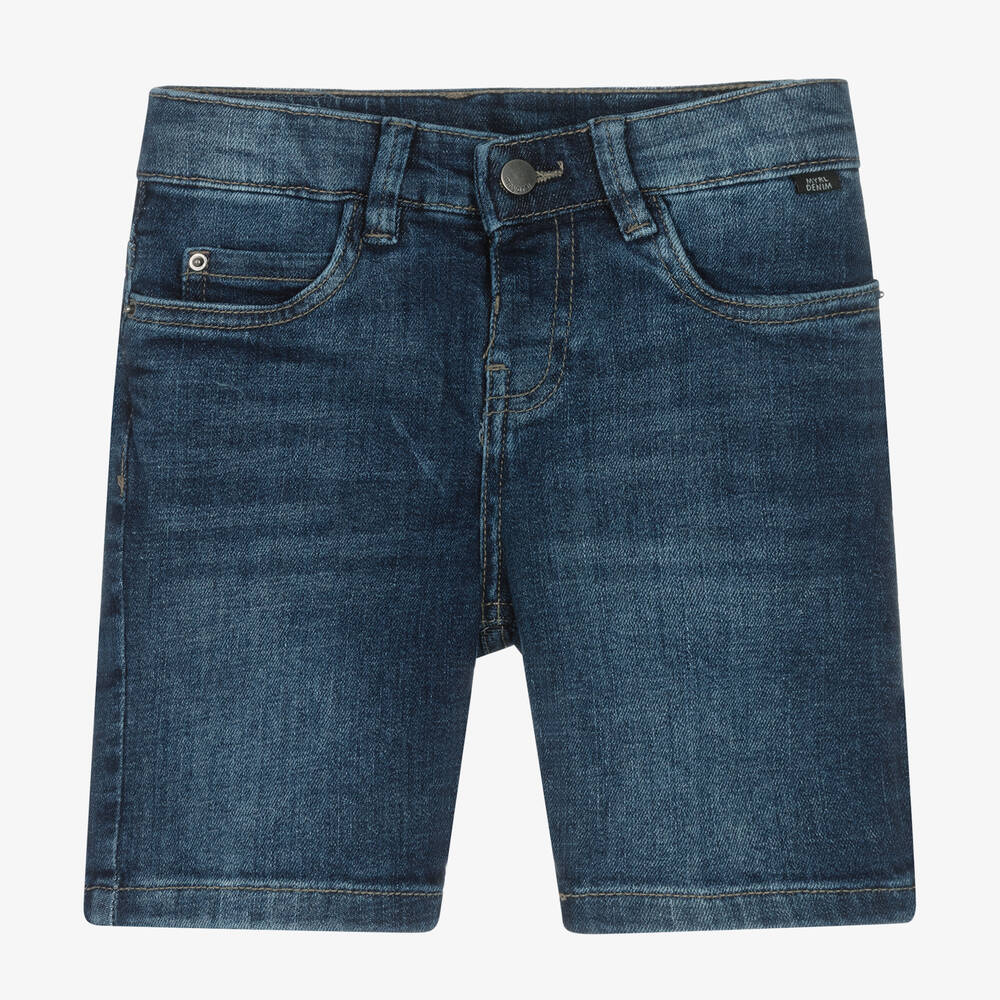 Mayoral - Dunkelblaue Jeans-Shorts für Jungen | Childrensalon