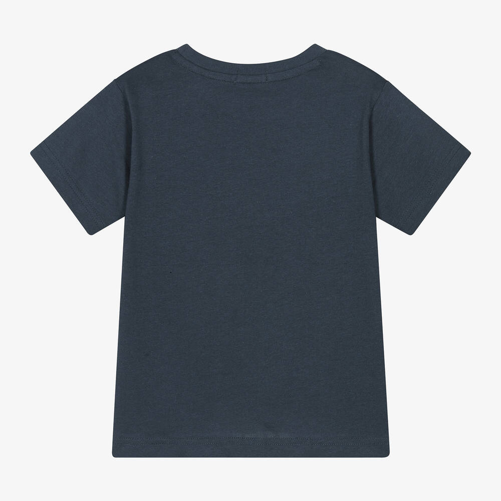 Mayoral - Boys Dark Grey Cotton Graphic T-Shirt | Childrensalon