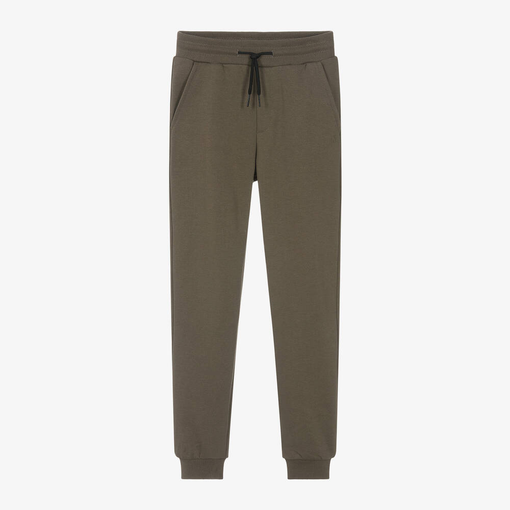 Mayoral Nukutavake - Boys Green Cotton Joggers | Childrensalon