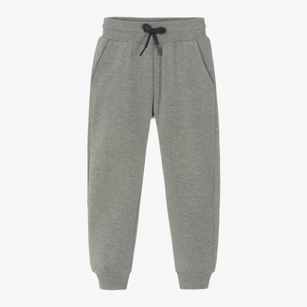 Mayoral - Boys Grey Cotton Joggers | Childrensalon