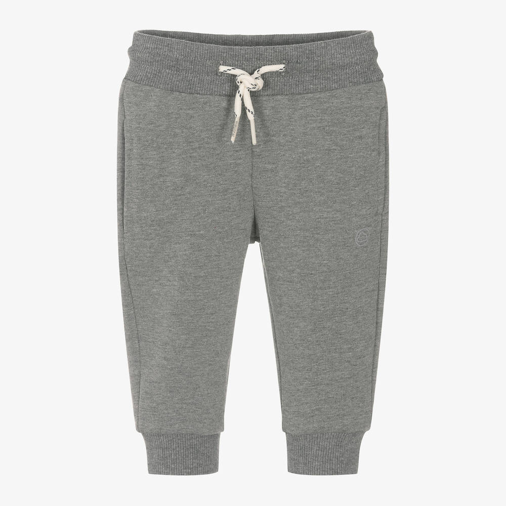 Mayoral - Boys Grey Cotton Joggers | Childrensalon