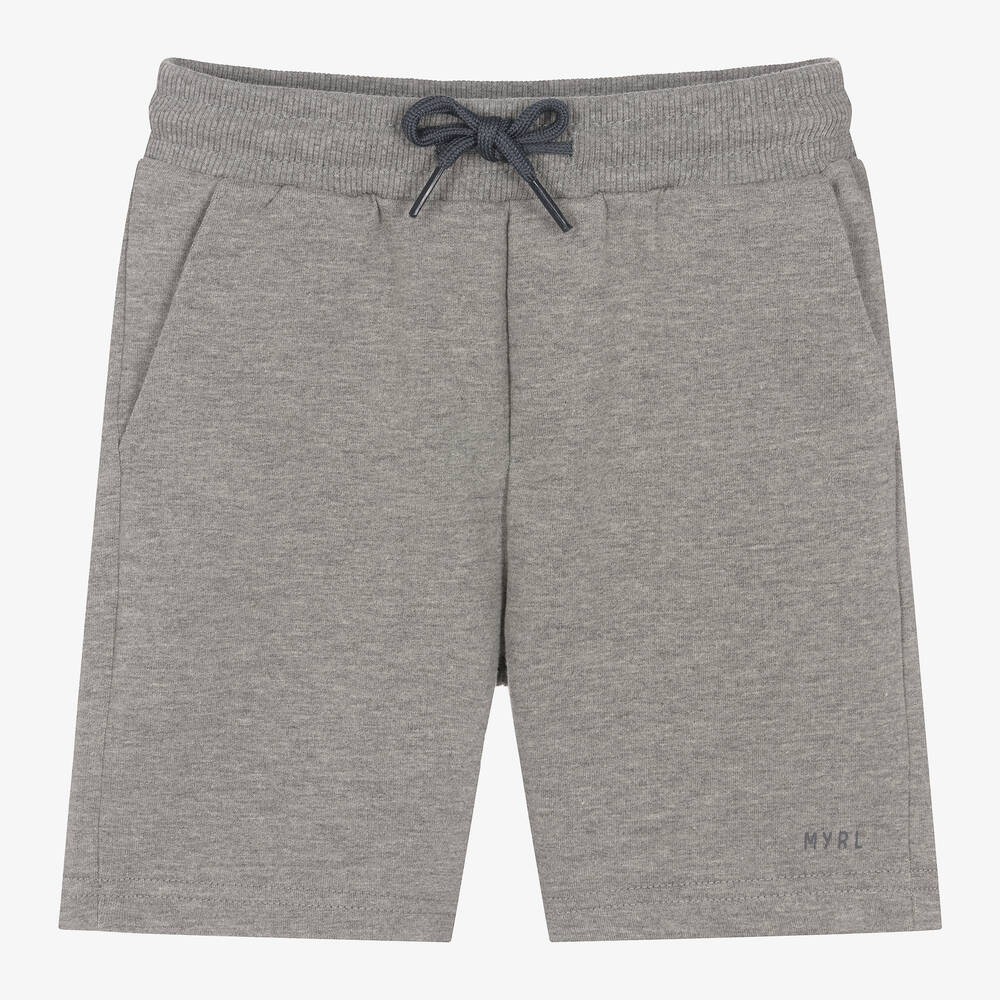 Mayoral - Boys Grey Cotton Shorts | Childrensalon
