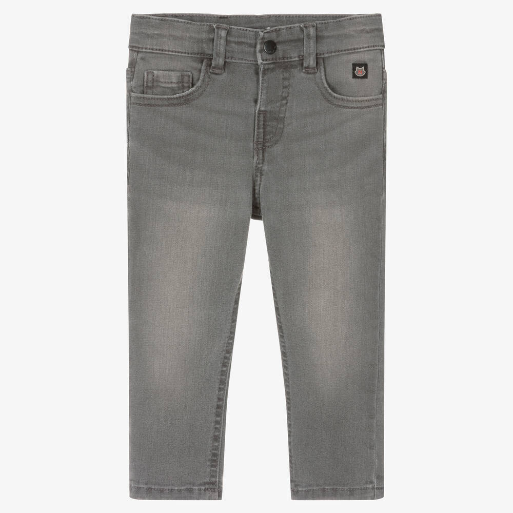 Mayoral - Boys Grey Denim Slim Fit Jeans | Childrensalon
