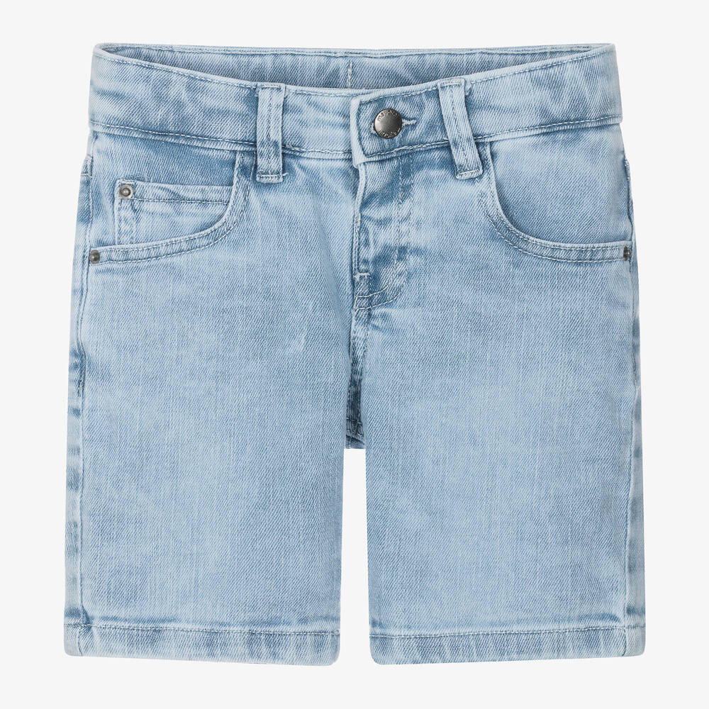 Mayoral - Boys Light Blue Denim Shorts | Childrensalon