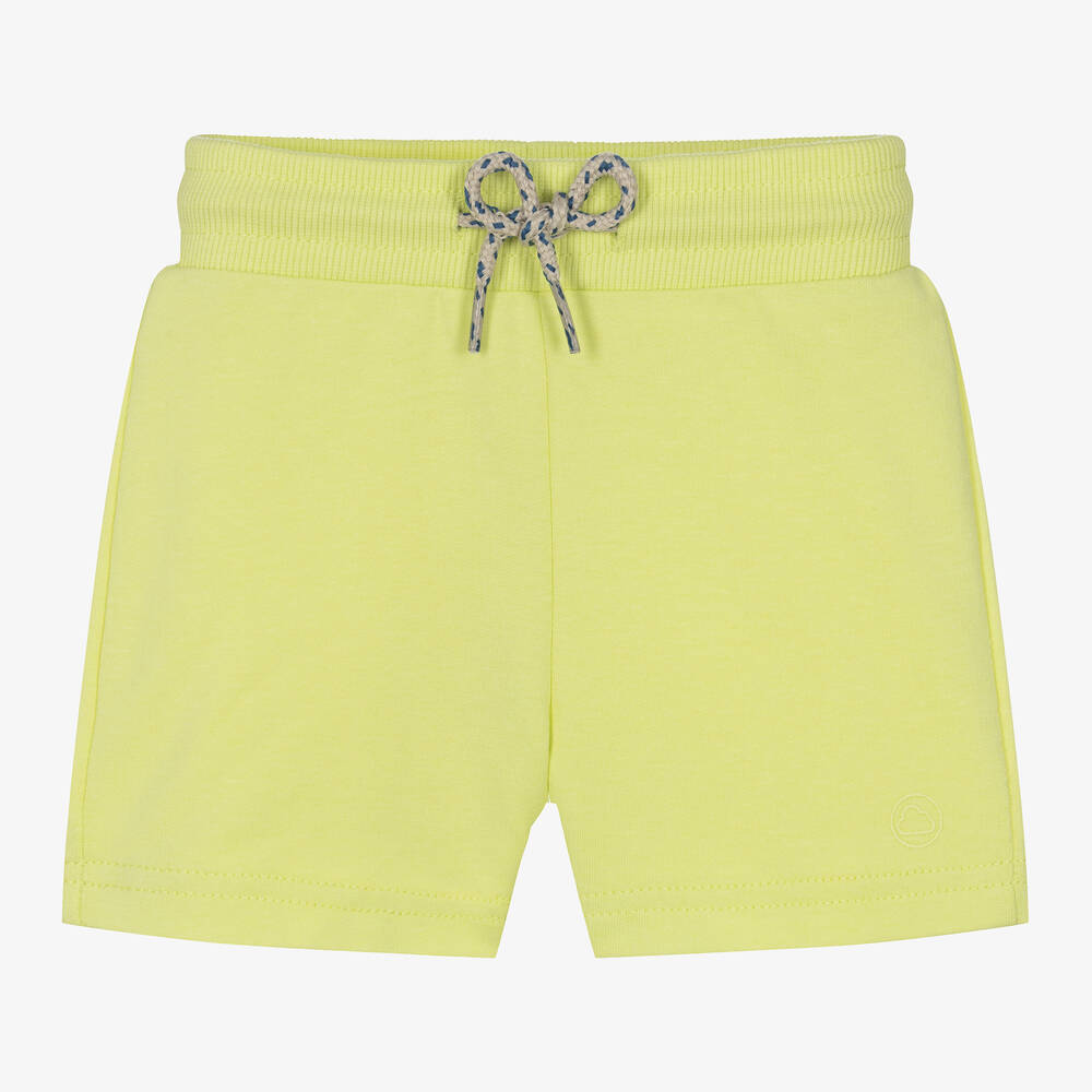 Mayoral - Boys Lime Green Cotton Jersey Shorts | Childrensalon
