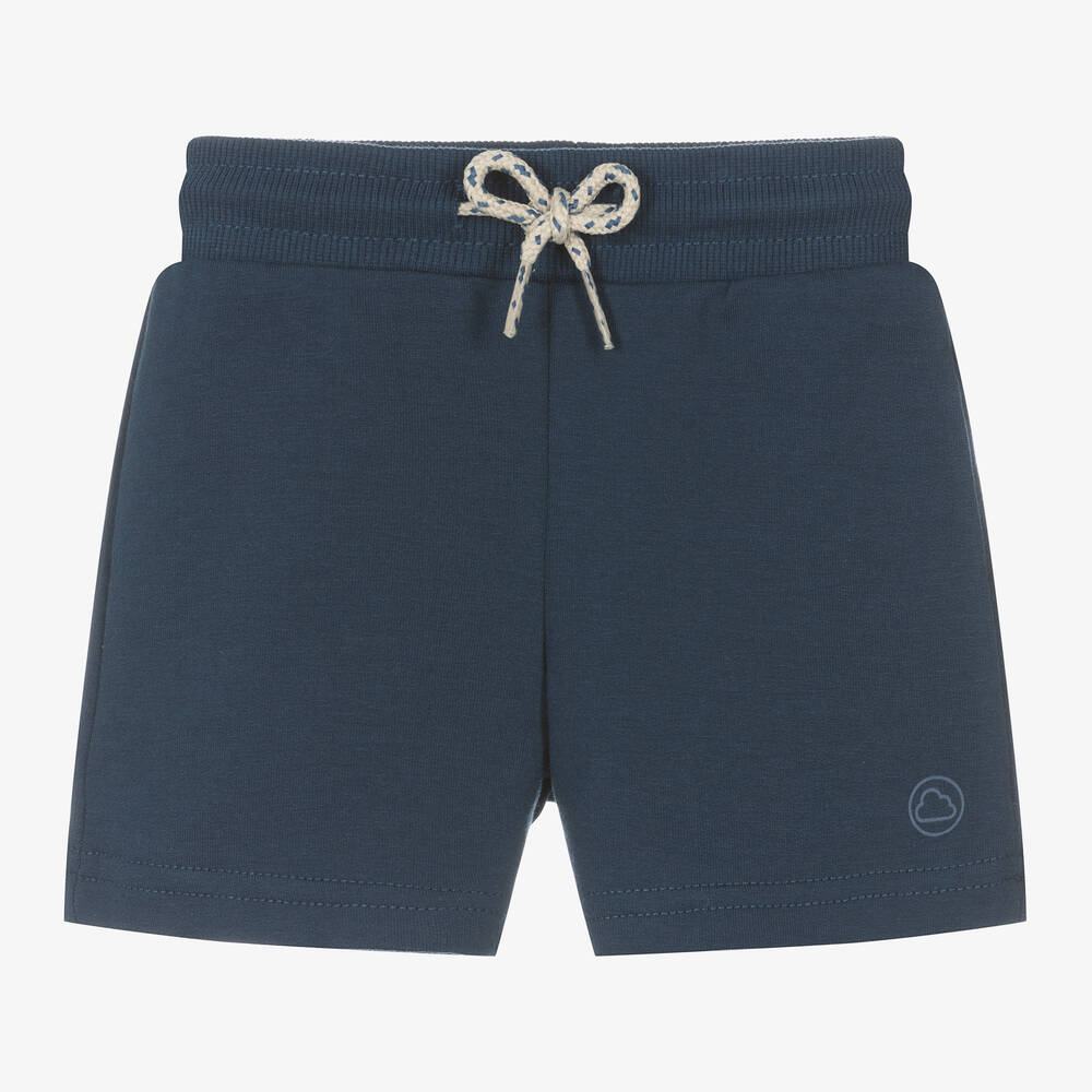 Mayoral - Boys Navy Blue Cotton Jersey Shorts | Childrensalon