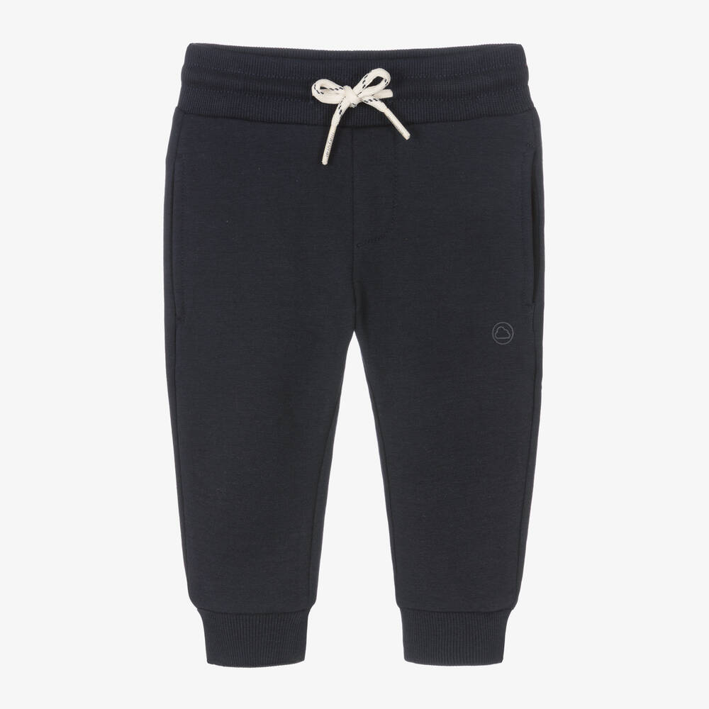 Mayoral - Boys Navy Blue Cotton Joggers | Childrensalon