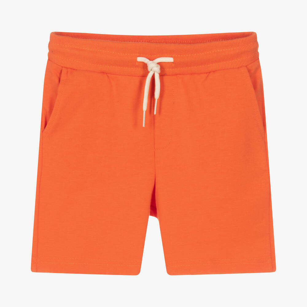 Mayoral - Boys Orange Jersey Shorts | Childrensalon