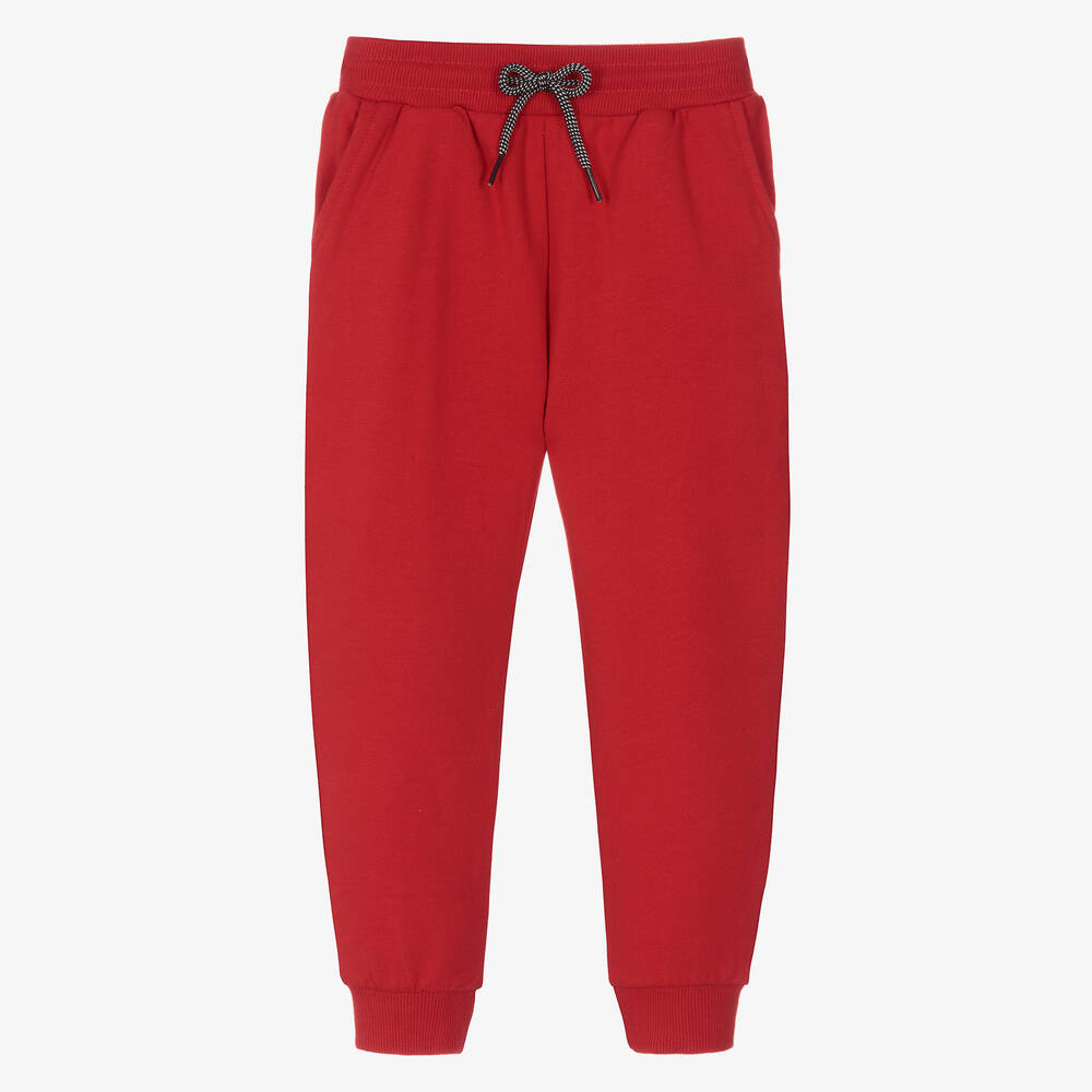 Mayoral - Joggers rouge en coton garçon | Childrensalon