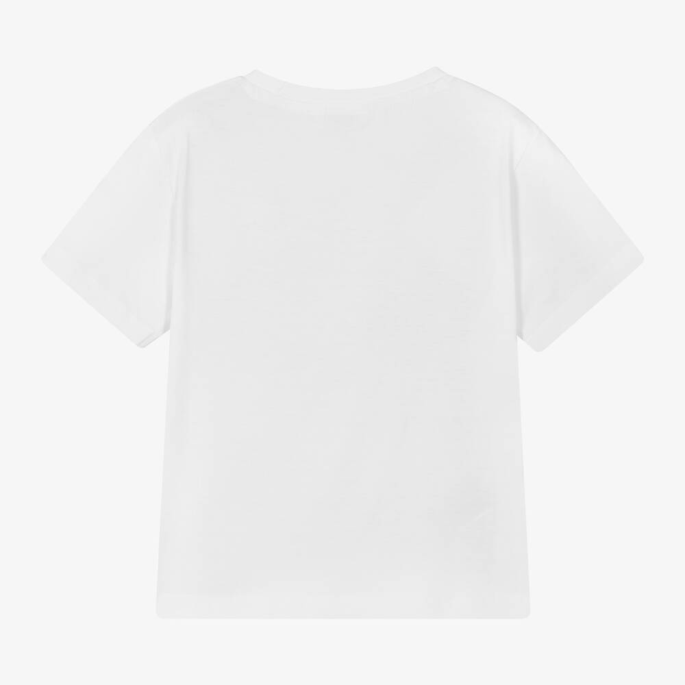 Mayoral - Boys White Cotton T-Shirt | Childrensalon