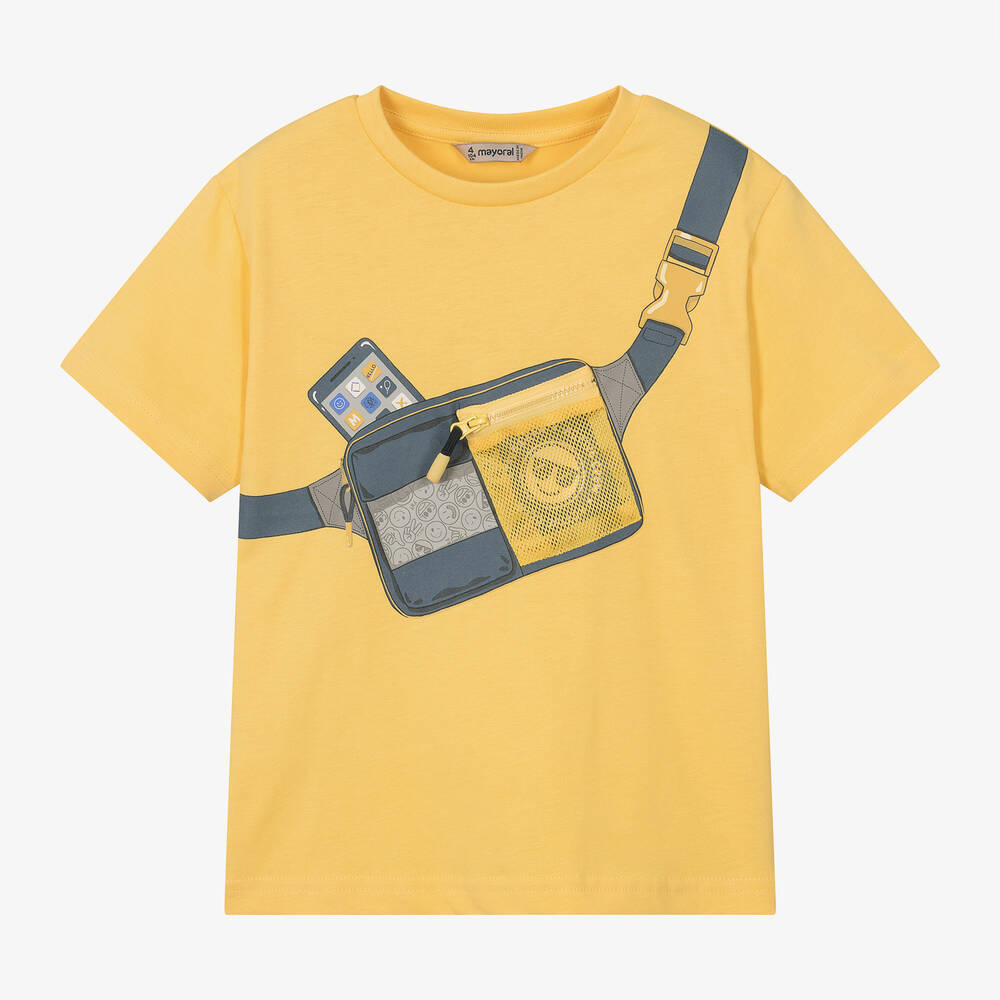 Mayoral - Boys Yellow Graphic T-Shirt | Childrensalon