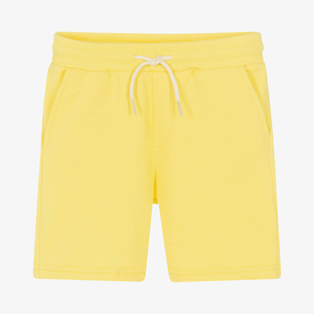 Mayoral - Boys Yellow Jersey Shorts | Childrensalon