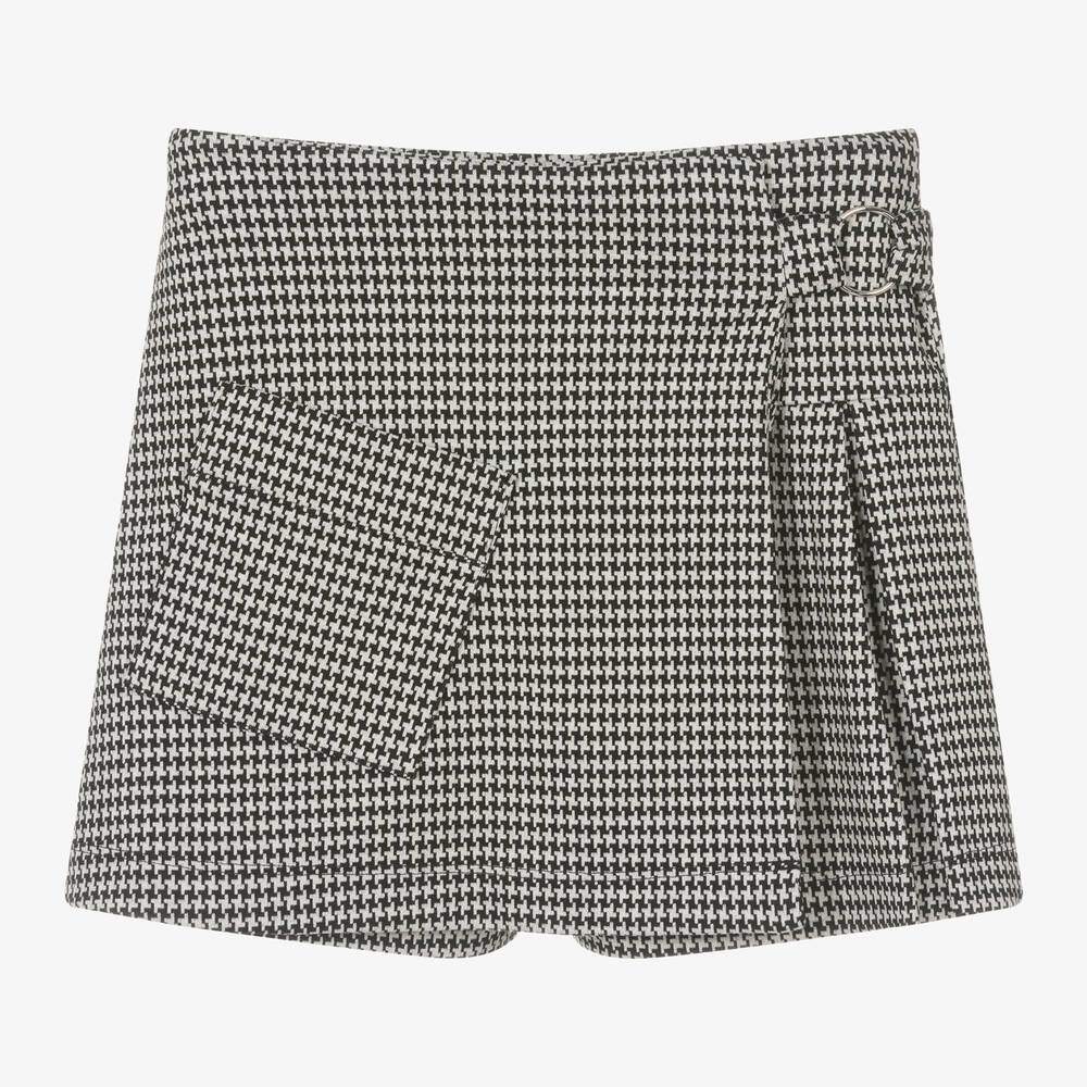 Mayoral - Girls Black Houndstooth Skort | Childrensalon