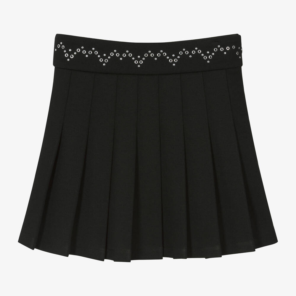 Mayoral - Girls Black Pleated Skirt | Childrensalon