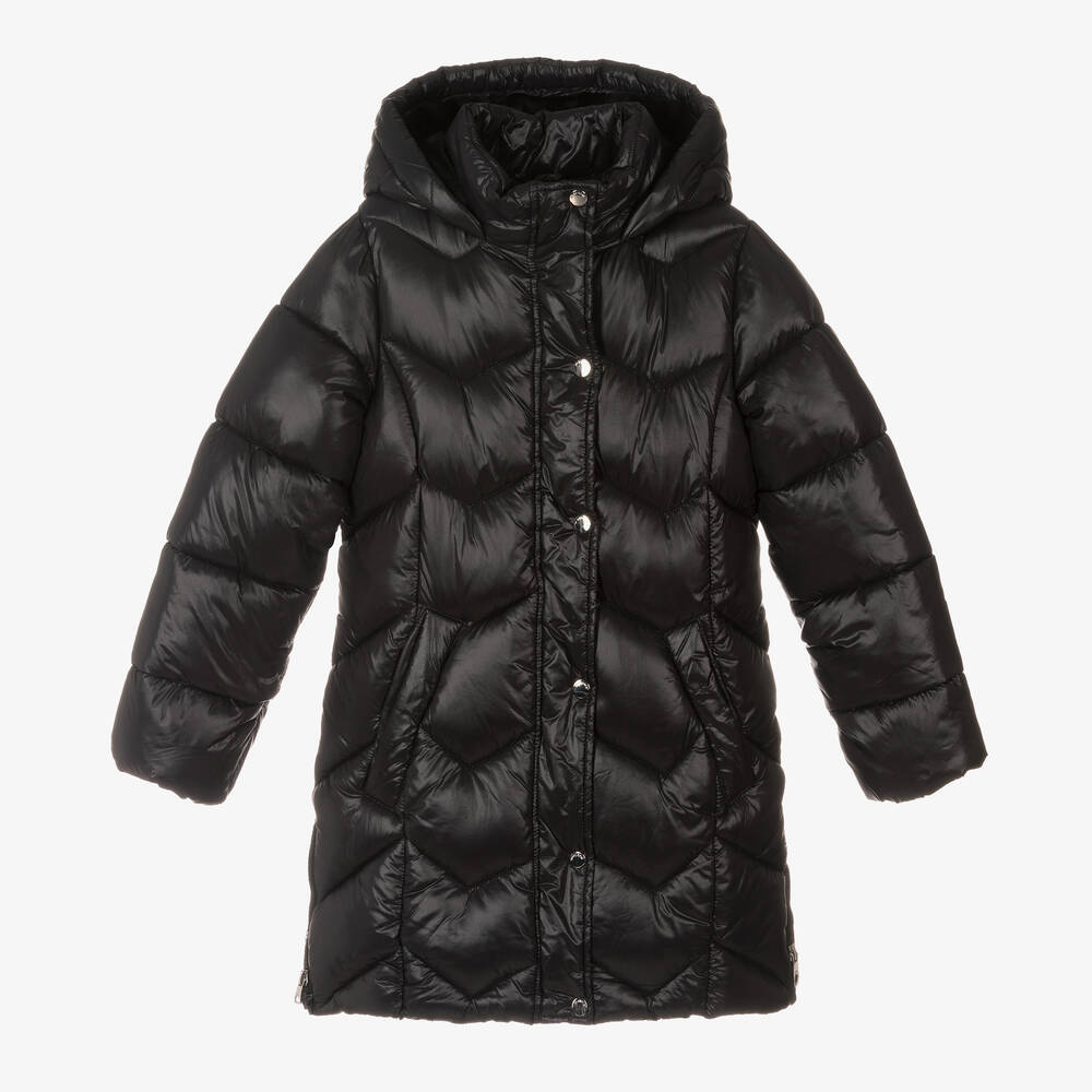 Mayoral - Girls Black Puffer Coat | Childrensalon
