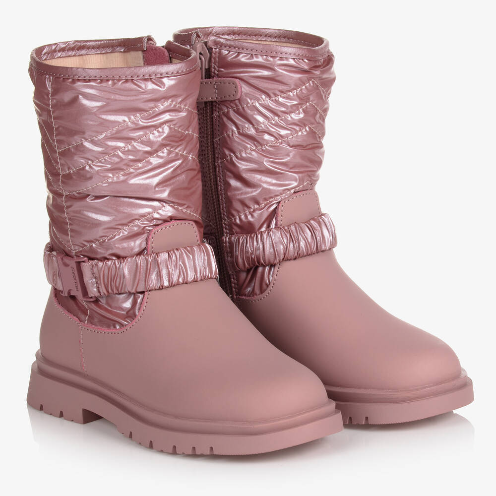 Mayoral - Розовые кожаные сапоги для девочек | Childrensalon