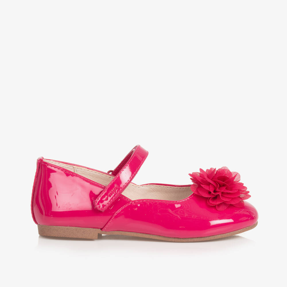 Mayoral Kids' Girls Pink Patent Faux Leather Pumps