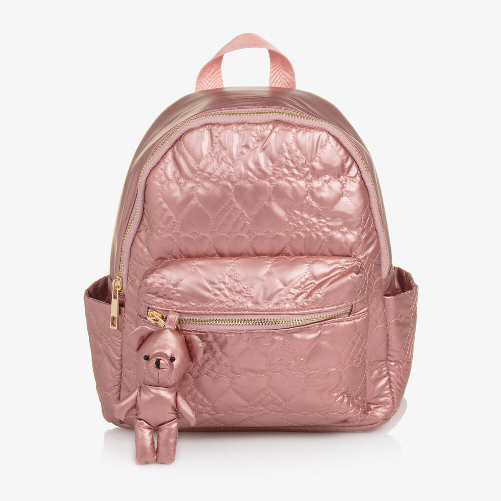 Mayoral - Girls Pink Quilted Backpack (26cm) | Childrensalon