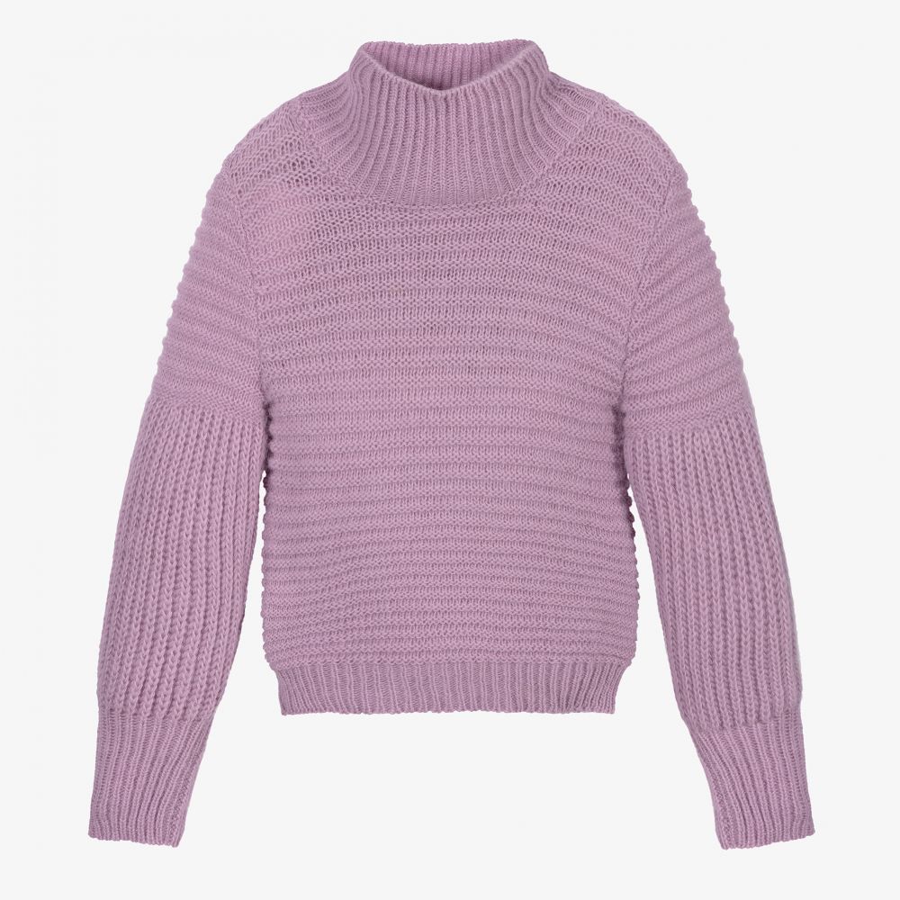 Mayoral - Girls Purple Knitted Sweater 