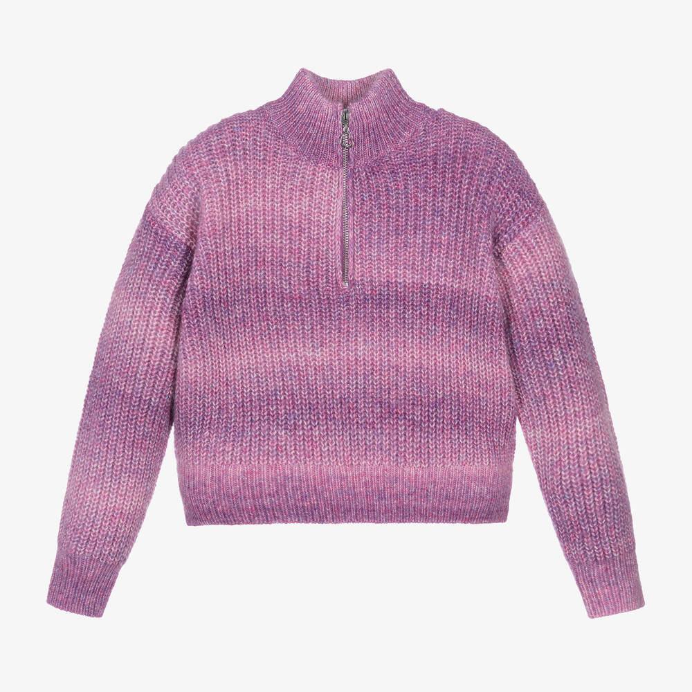 Mayoral - Girls Purple Sweater | Childrensalon