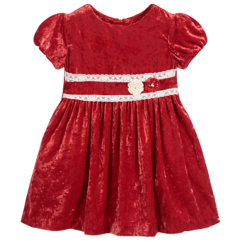 Красное бархатное платье Blumarine Baby 49722