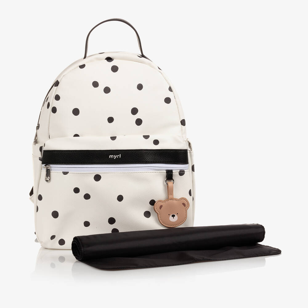 Mayoral - Ivory Spot Changing Backpack (34cm) | Childrensalon