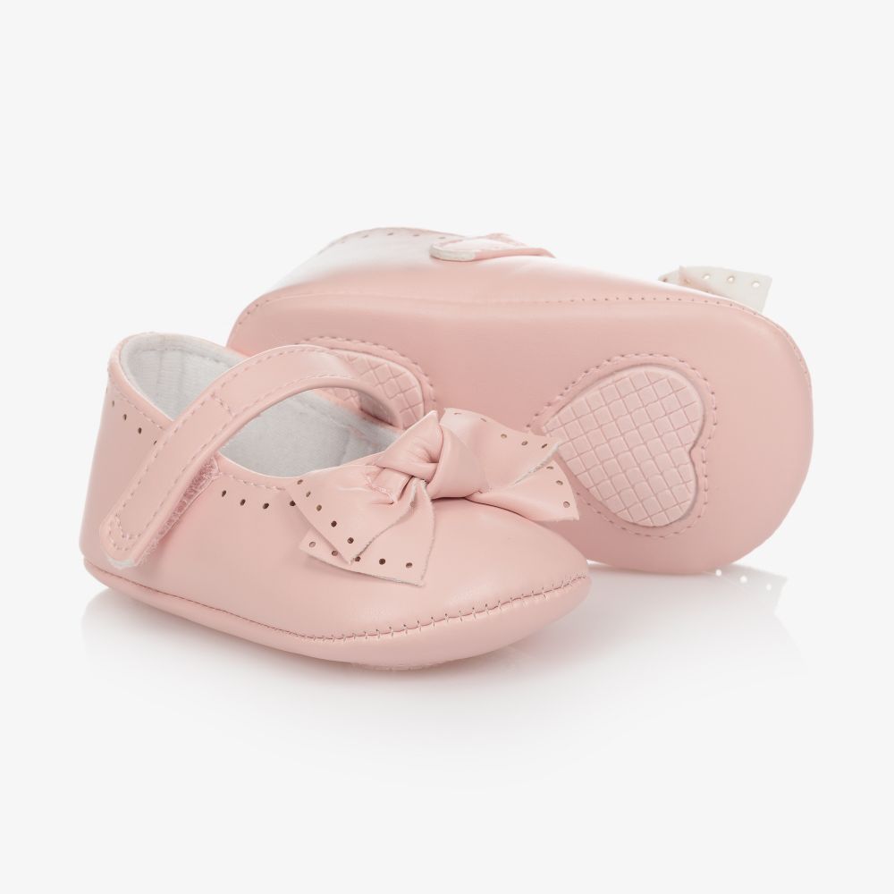 Baby Shoes Girls Real Leather Pink Mary Jane Pram Shoes Pre Walkers 