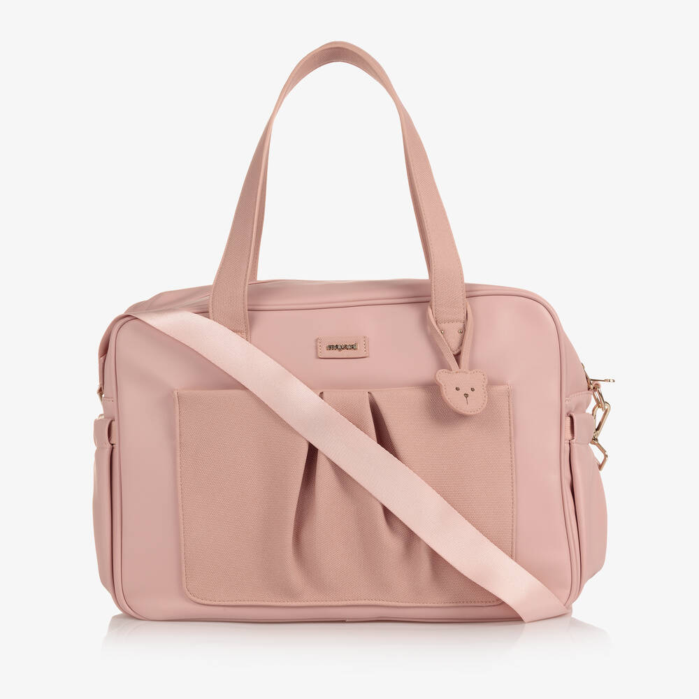 Mayoral - Pink Faux Leather Changing Bag (40cm) | Childrensalon